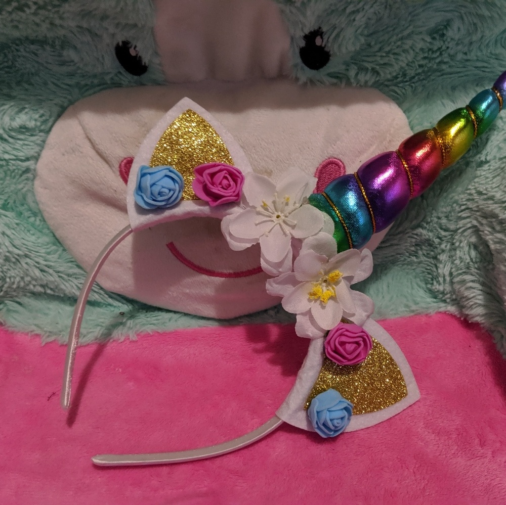 New Raimbow Unicorn headband for party